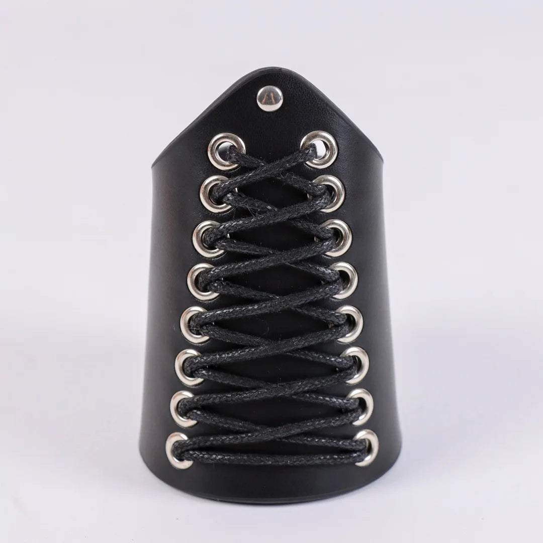 Medieval PU Leather Gauntlet Wristband Arm Bracers Punk Bracer Wrist