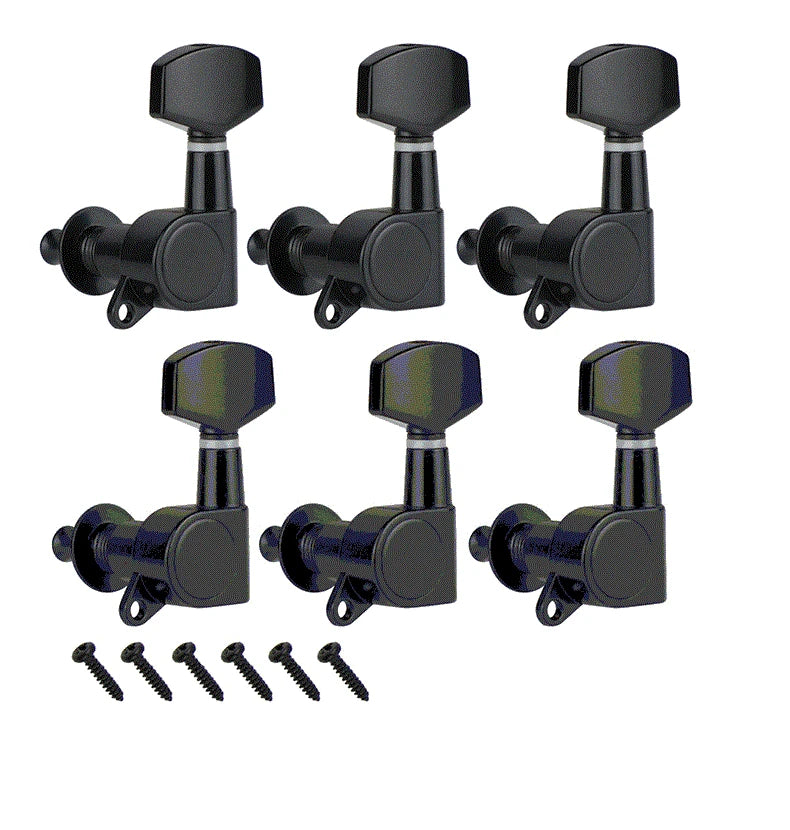 FLEOR 3x3 Tuning Pegs Acoustic Guitar Machine Heads Tuners Keys 3L3R