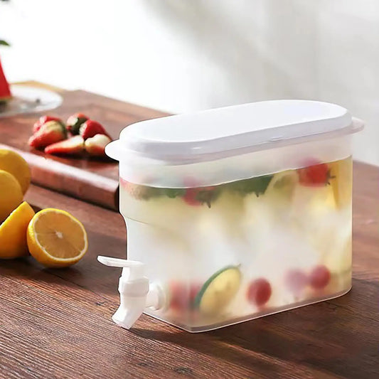 3.5L Capacity Fridge Drink Dispenser with Spout Refrigerator Cold Kettle with Faucet Refrigerator Beverage Container for Peaceful Pleasures Health and Wellness