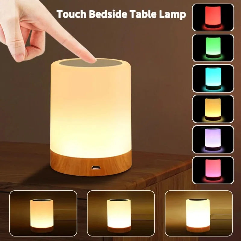RTONTR Touch LED Rainbow Night Light | Portable Desk Lamp
