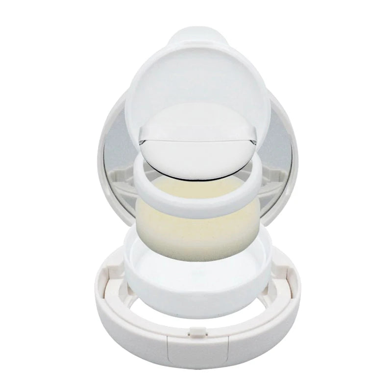 15g/0.5oz Empty Air Cushion Puff Box Portable Cosmetic Makeup Case Container With Powder Sponge Mirror For BB Cream Foundation Peaceful Pleasures Health and Wellness