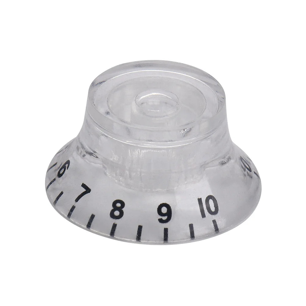 Hat Transparent Volume Tone Control Knob Electric Guitar Dia Hole