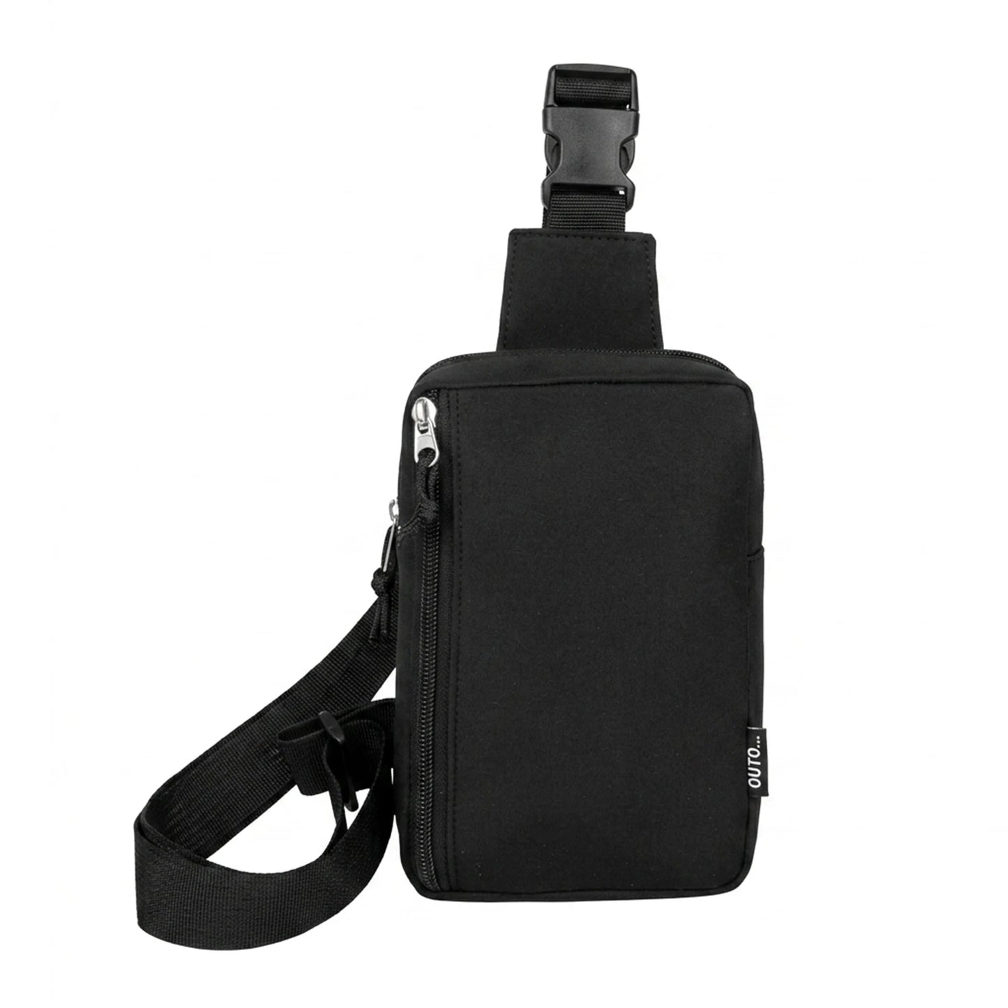 Mini Sports Shoulder Bag Lightweight Crossbody Phone Bag for Outdoor Activities Peaceful Pleasures Health and Wellness black