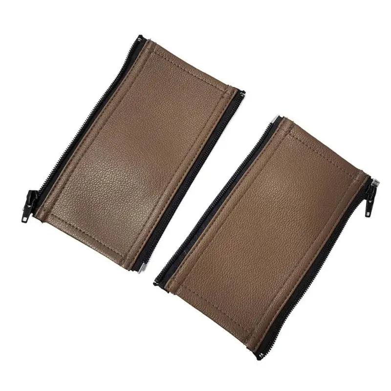 Stroller Handle Protector Covers – Zippered PU Leather 2pcs