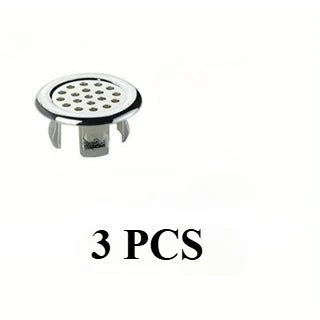 Chrome Basin Overflow Cover Ring | ABS Drain Cap Replacement