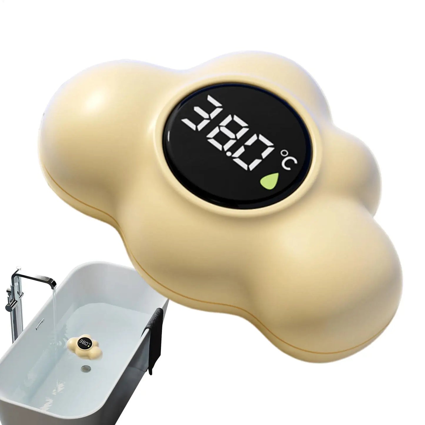 Baby Bath Thermometer – LED Tub Water Temperature Monitor