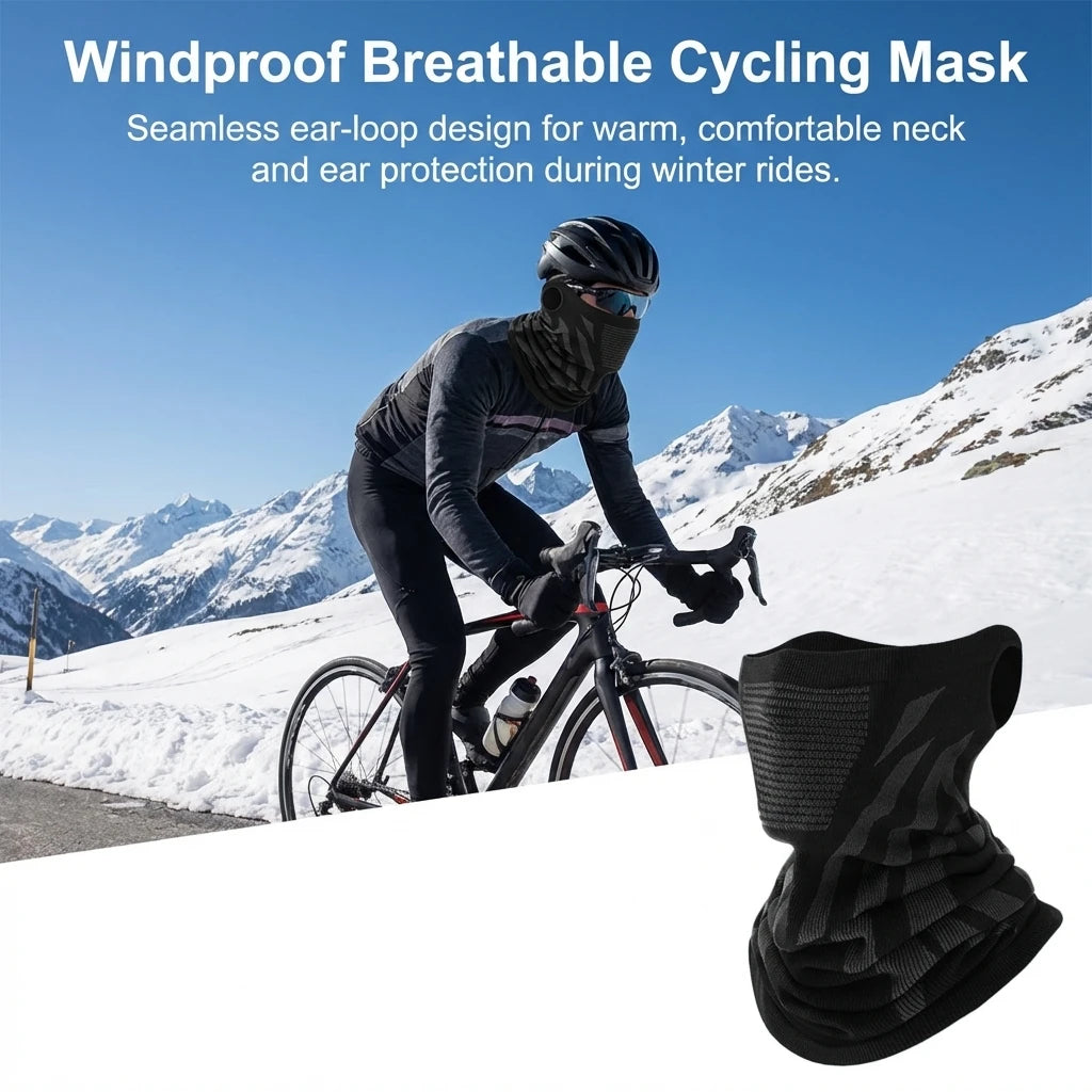Cycling Face Masks Neck Warmer Ear Protections Thermal Insulation Breathable Seamless Design for Outdoor Sports Peaceful Pleasures Health and Wellness