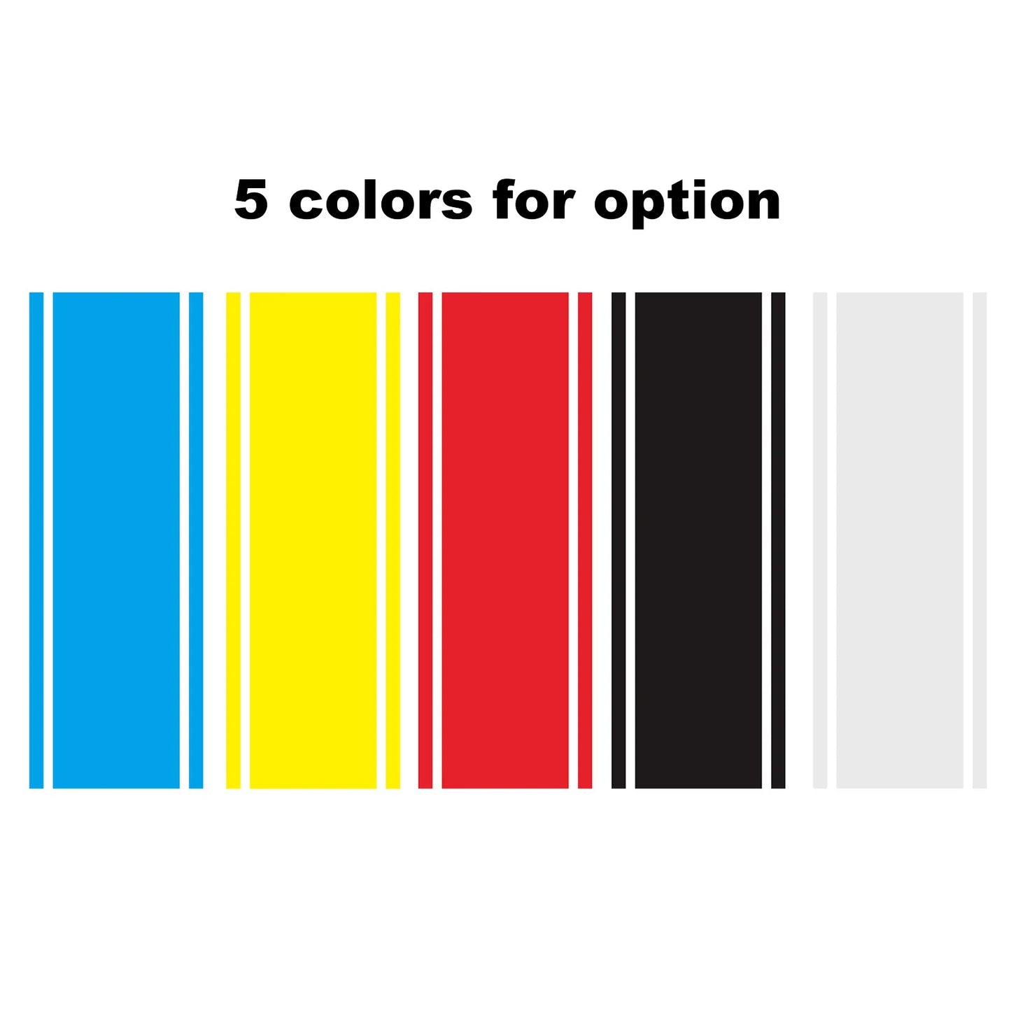 Car Hood Racing Stripe Vinyl Decal Sticker – Universal Fit