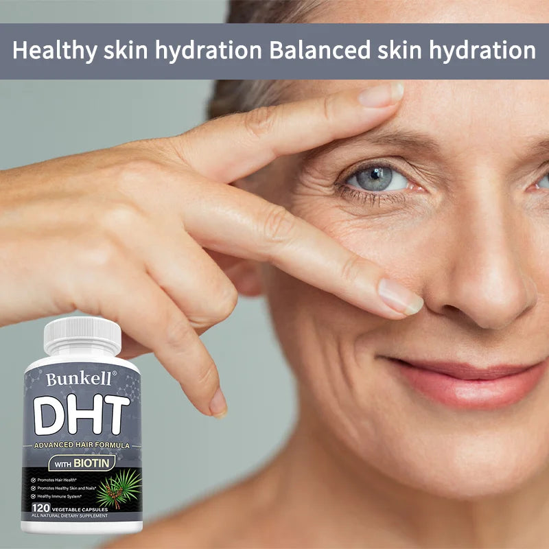 DHT Blocker, Premium Hair Care Formula, with Biotin Supplement, Support Healthy Hair, Skin, and Nails, Promote Immune System Peaceful Pleasures Health and Wellness