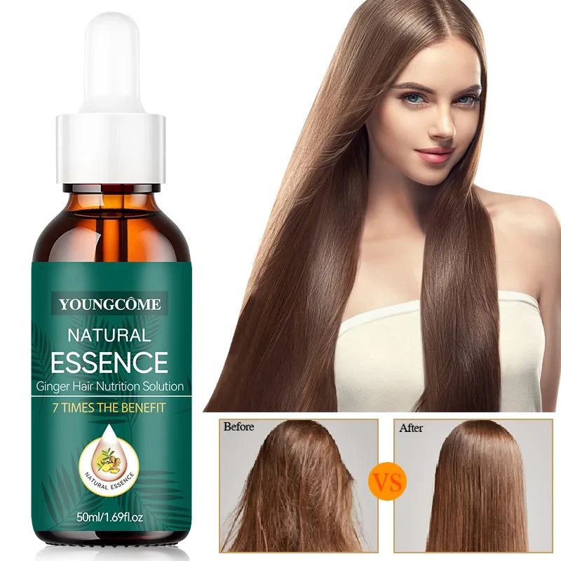 Natural Ginger Hair Serum – 7X Strength & Frizz-Free Leave-In