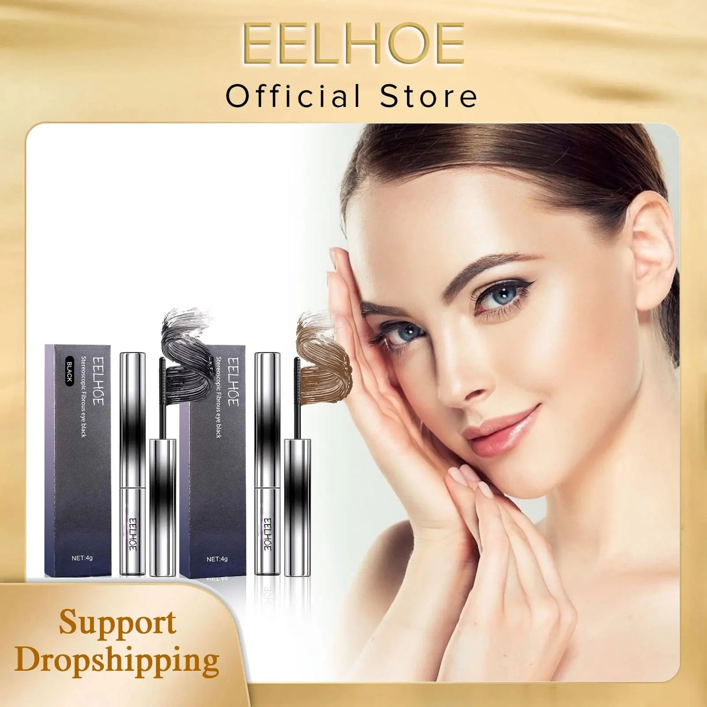 EELHOE 4D Fiber Lash Mascara – Lengthening Waterproof Mascara