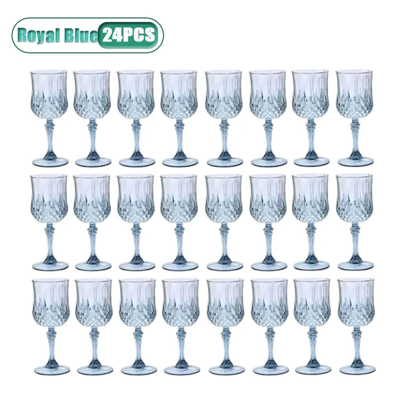 Shatterproof Plastic Champagne Flutes 12/24 Pack – Reusable