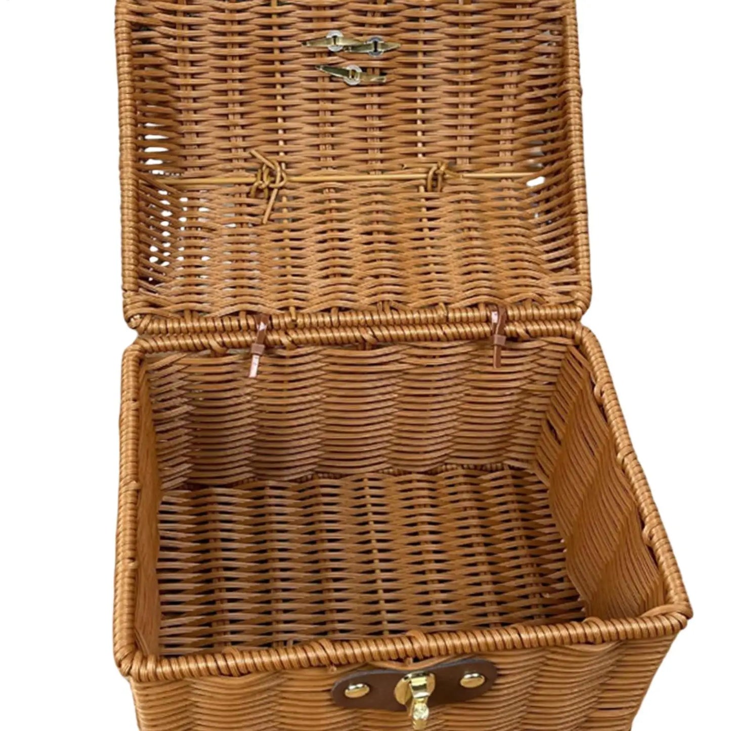 Picnic Basket Wooven Food Carrier Box Picnic Bread Basket for Easter Holiday Engagement Wedding Thanksgiving Spring Peaceful Pleasures Health and Wellness
