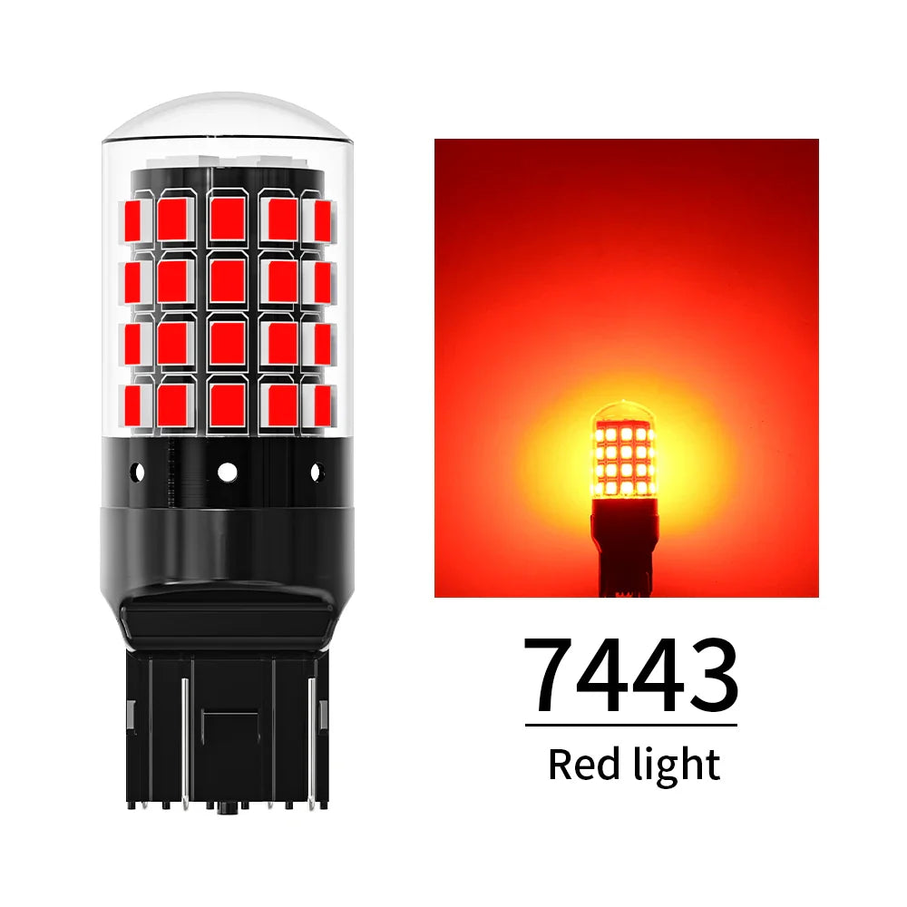 ASLENT 2-Pack 54-SMD LED Bulbs | Turn Signal Brake Reverse 12V