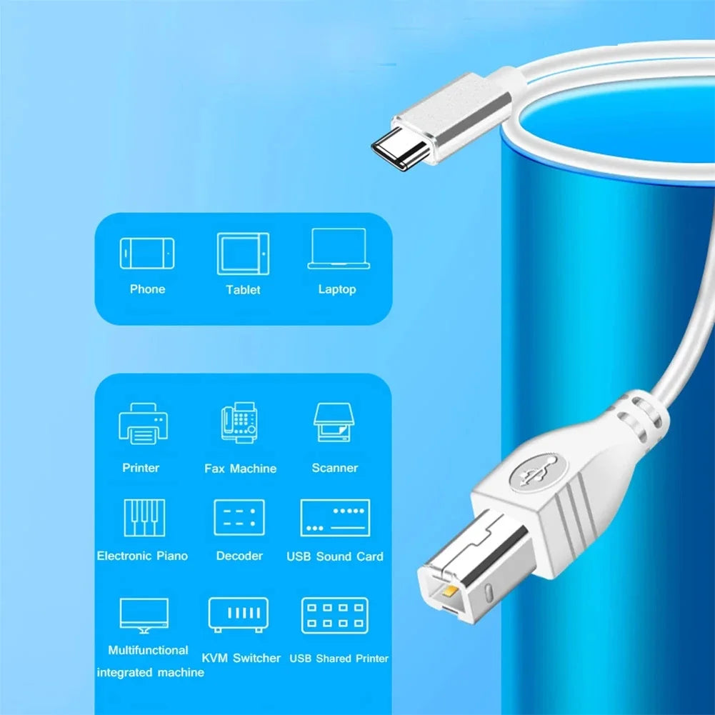 USB Micro/Type-C to USB-B MIDI Cable | Keyboards & Instruments
