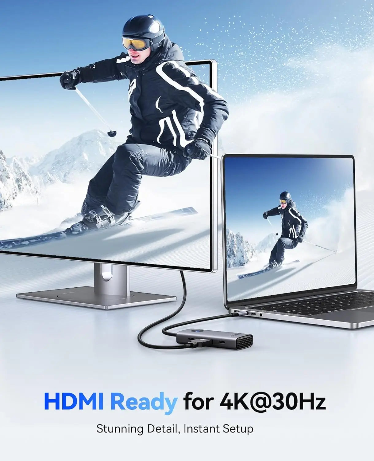 6-in-1 USB-C Docking Station – 4K HDMI, 100W PD, USB-A & USB-C 3.0 Peaceful Pleasures Health and Wellness