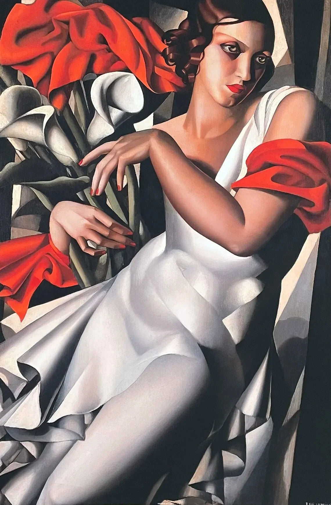 Tamara De Lempicka Posters Abstract Woman Art Canvas Painting and Prints Pictures for Nordic Living Room Aesthetic Decor Cuad Peaceful Pleasures Health and Wellness