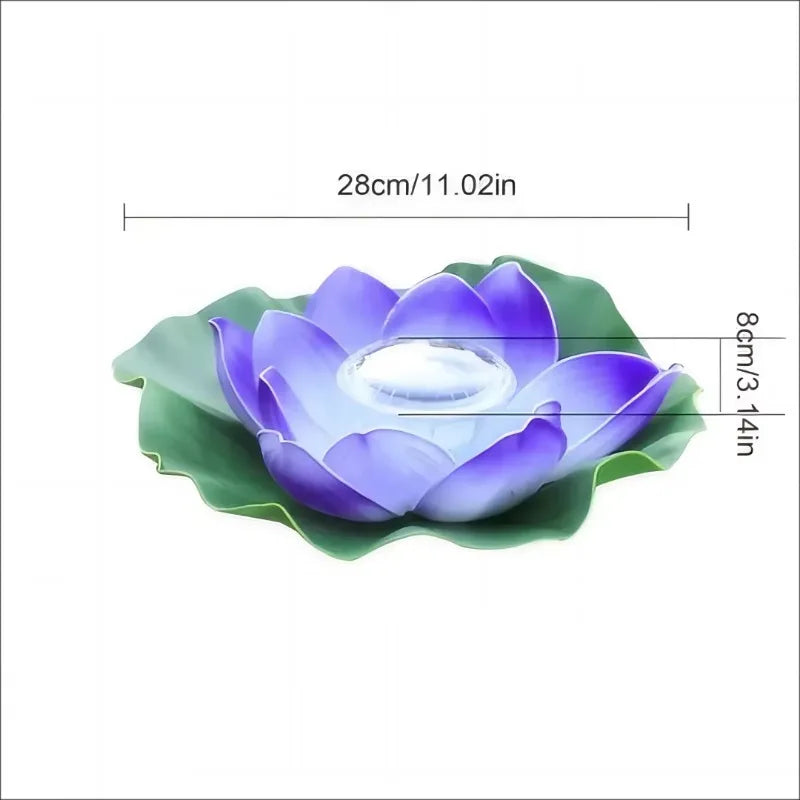 Solar Floating Lotus LED Lamp – Pond, Garden & Fish Tank