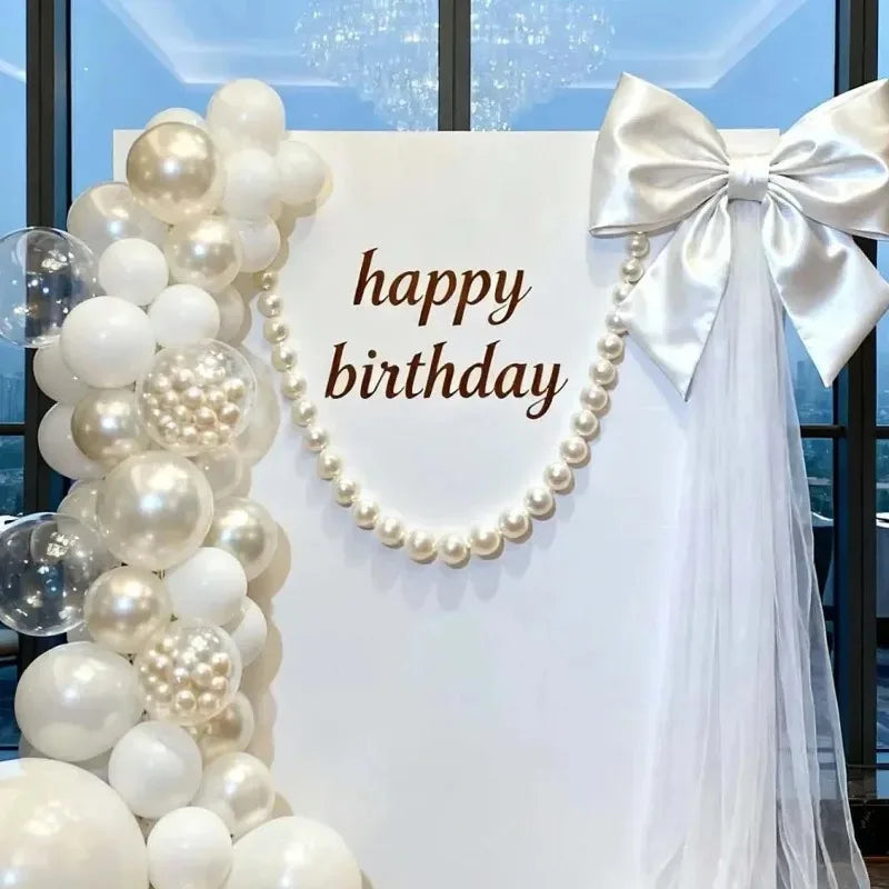 Faux Pearl Hanging Decor DIY Bead Garland for Weddings
