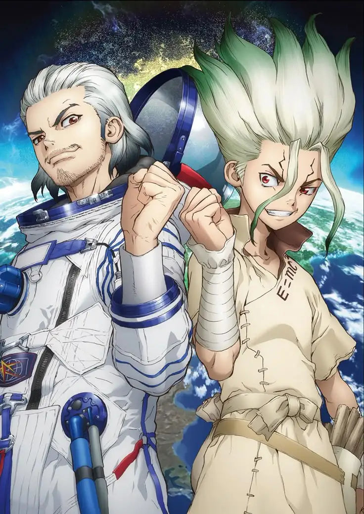 Dr. Stone Anime Canvas Wall Art Poster | Retro Graffiti Fan Gift