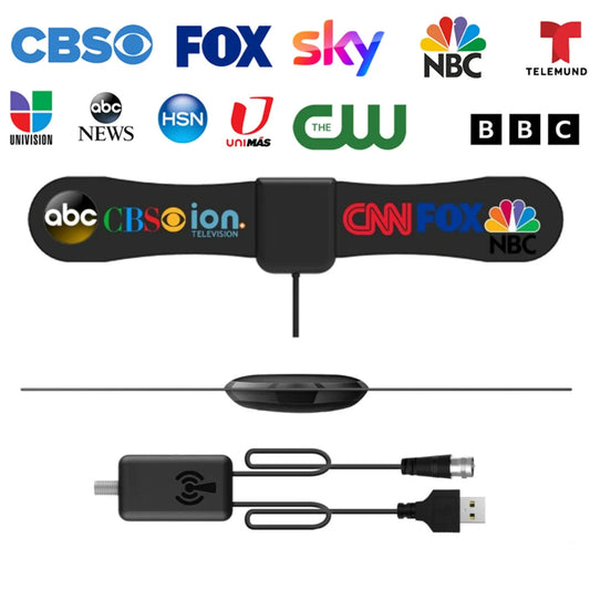 4K 1080p Digital TV Antenna – 200-Mile VHF UHF Signal Booster Digital TV Antenna Oasis Select