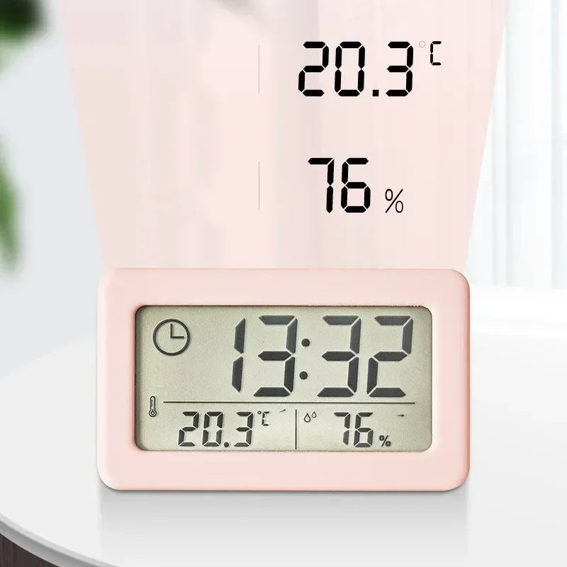 LED Digital Alarm Clock – Time, Temperature & Humidity