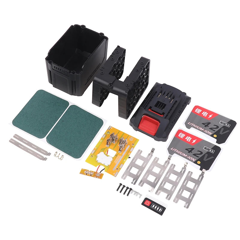 DIY Li-ion Battery Case Kit & BMS PCB for 5–20 Cell Power Tools