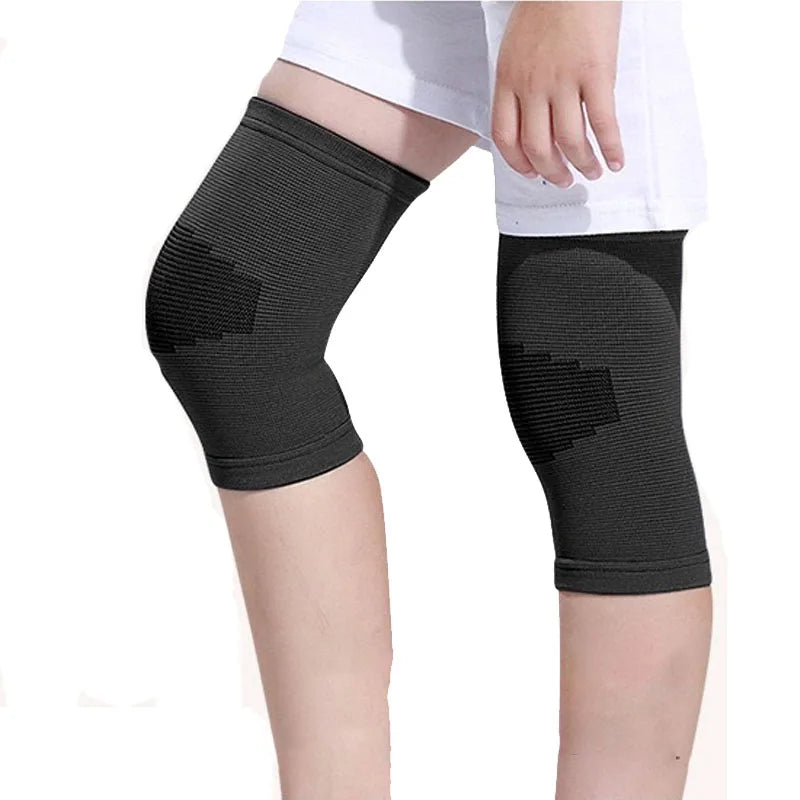 1 Pair Kids Compression Sleeves Foot Arch Support,Kids Children Ankle Brace,Plantar Fasciitis Sock for sprained ankle or sports Peaceful Pleasures Health and Wellness 1Pair-black-knee S (20KG)