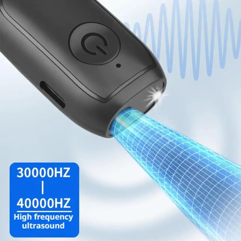 Portable Ultrasonic Dog Barking Control Trainer, Rechargeable Dog Training Aid Anti Barking Device, for Indoor Outdoor Use Peaceful Pleasures Health and Wellness