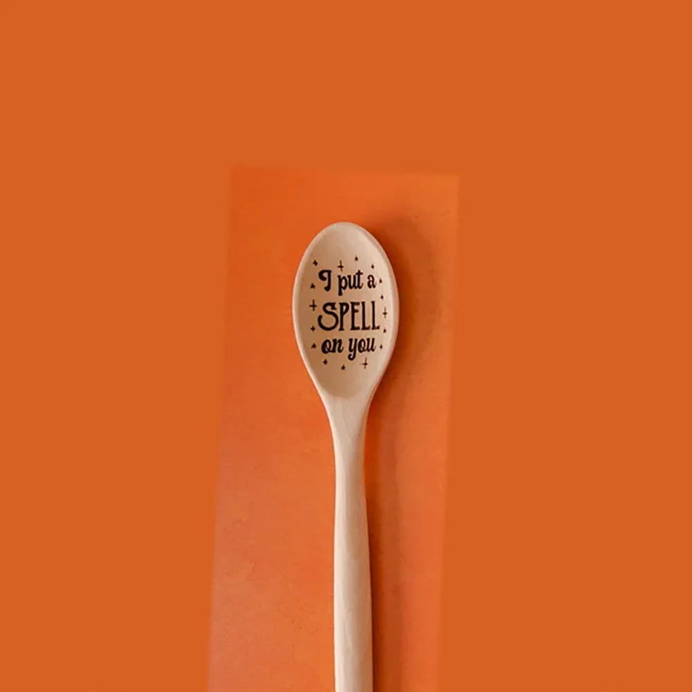 Witch's Brew Engraved Bamboo Spoon | Pagan Halloween Yule Gift