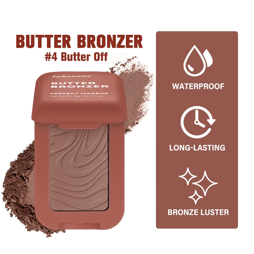 Bronzer Butter Bronzer for Dark Complexions Contour Palette with Matte Brown Shades for Nose Cheek and Profile Natural Nude Make Peaceful Pleasures Health and Wellness
