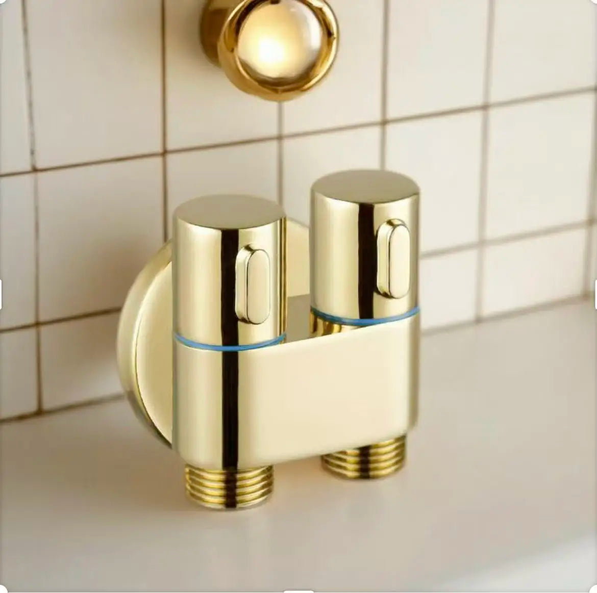 Gold Wall-Mounted Bidet Sprayer | Handheld Toilet Spray & 2m Hose