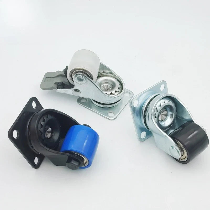 1.25" Silent Furniture Caster Wheels Set of 4 – Tables & Shelves
