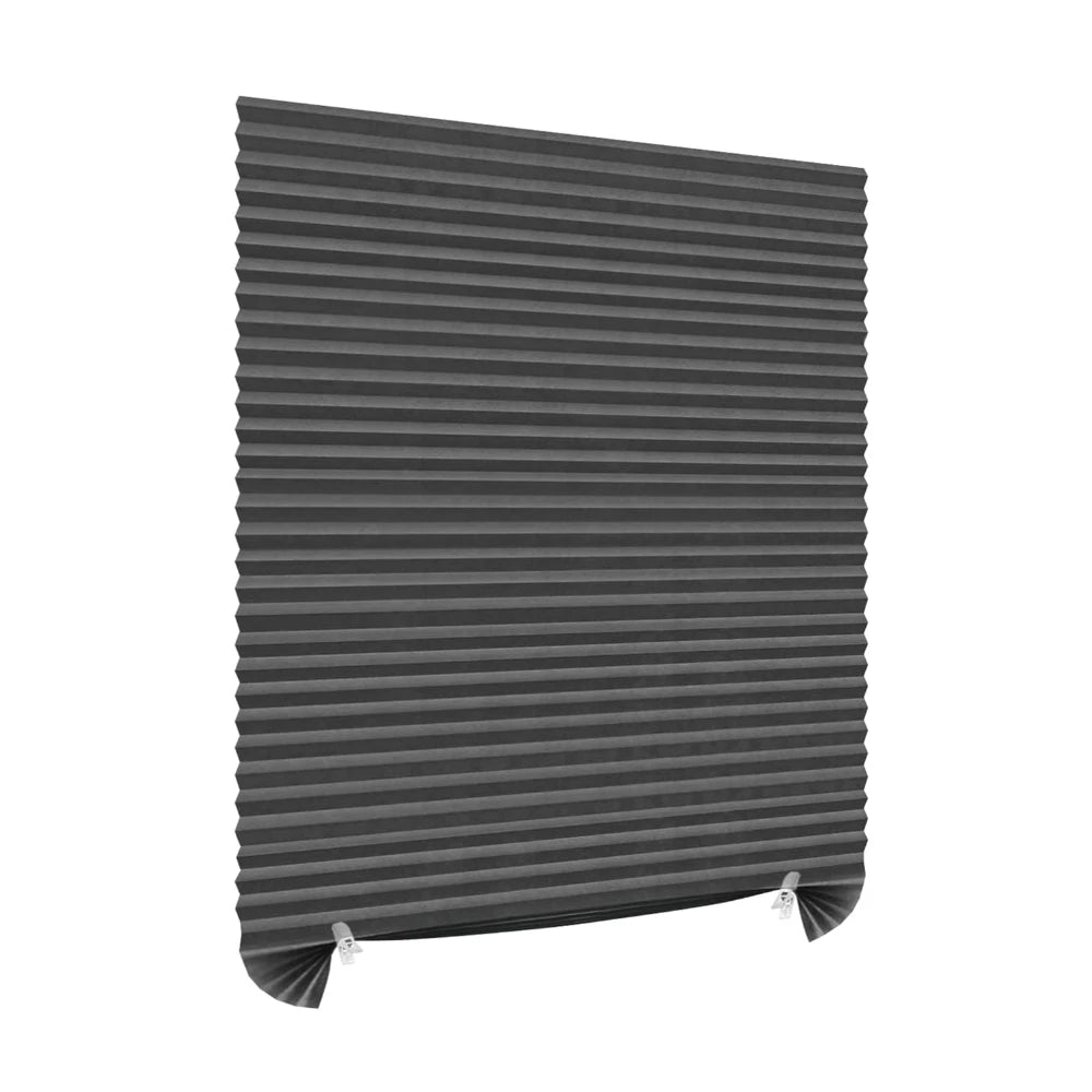 No Drill Blinds for Windows Blinds Stick on Curtains Blinds Light Filtering Privacy Protection Easy to Cut & Install with 2 Clip Peaceful Pleasures Health and Wellness Dark Grey 60X150CM