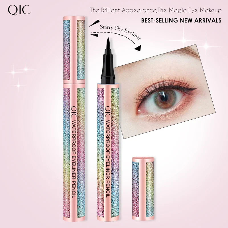 QIC Starry Sky Black Eyeliner Pencil – Waterproof & Smudge-Proof