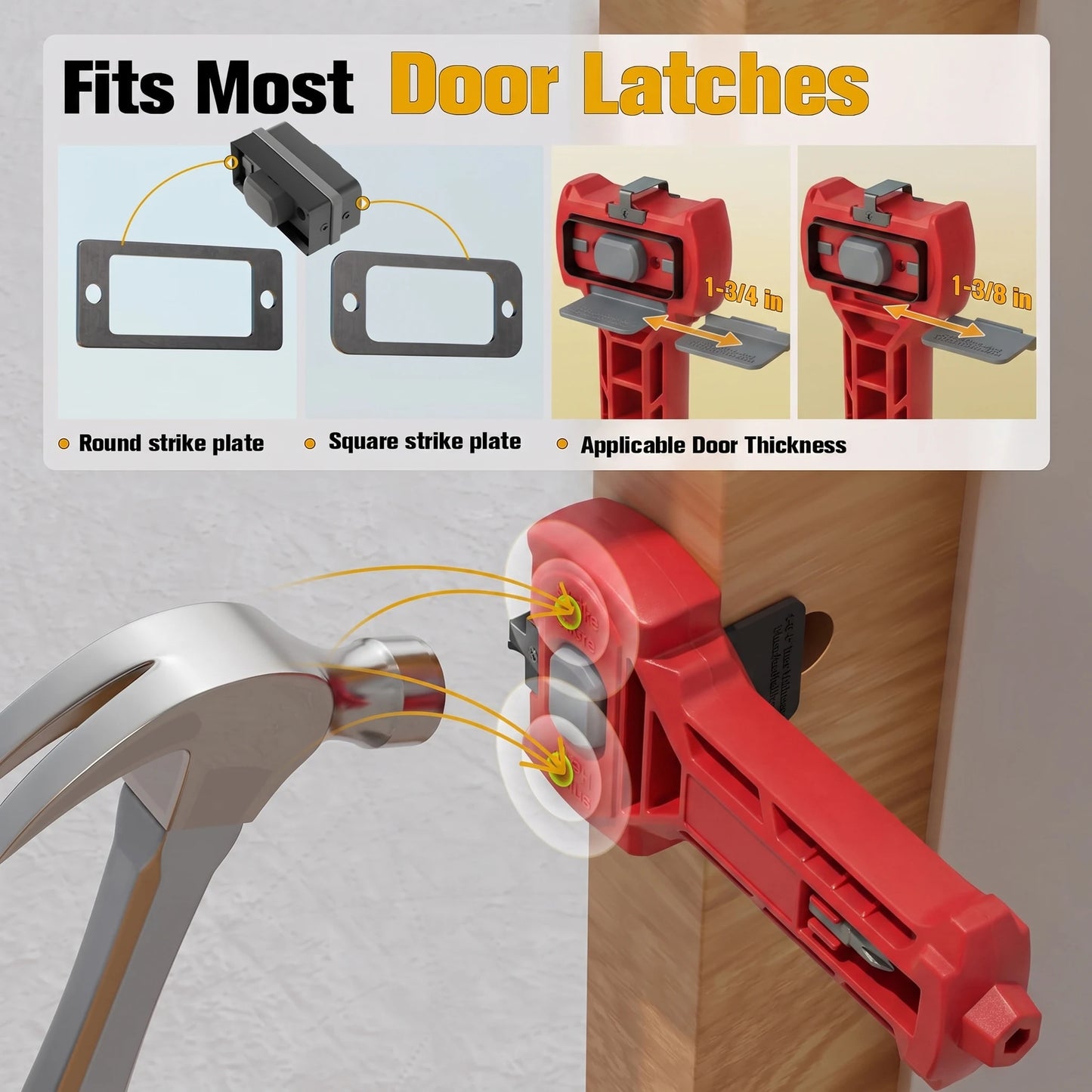 Latch Mortising Chisel Tool Door Kits Compatible Installation Square