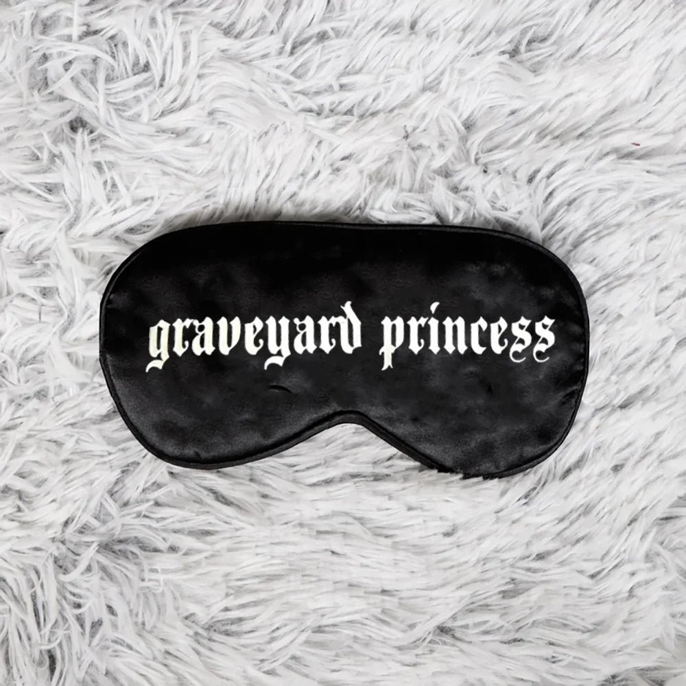 Spooky Goth Silk Eye Mask | Halloween Sleep & Party Gift