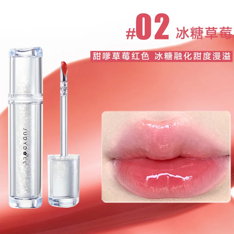 Judydoll Mirror Shine Lip Glaze – Watery Tint & Long-Lasting Color