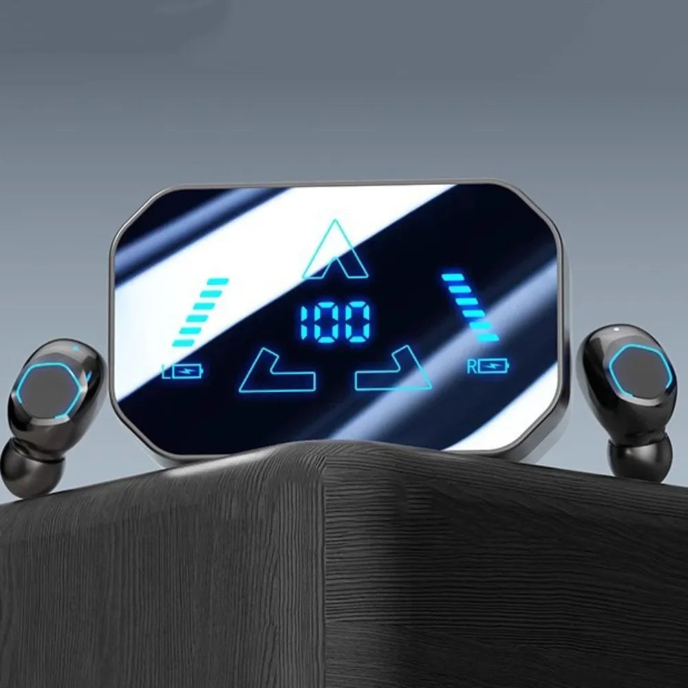 LED Display Wireless Bluetooth Earphones Noise Reduction Low Latency Bluetooth Headset TWS Bass Bluetooth Headphone Sports Peaceful Pleasures Health and Wellness