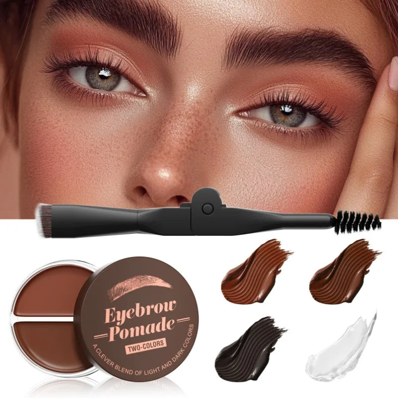Hello Kiss 2-in-1 Two-Color Eyebrow Cream | Waterproof & Long Lasting