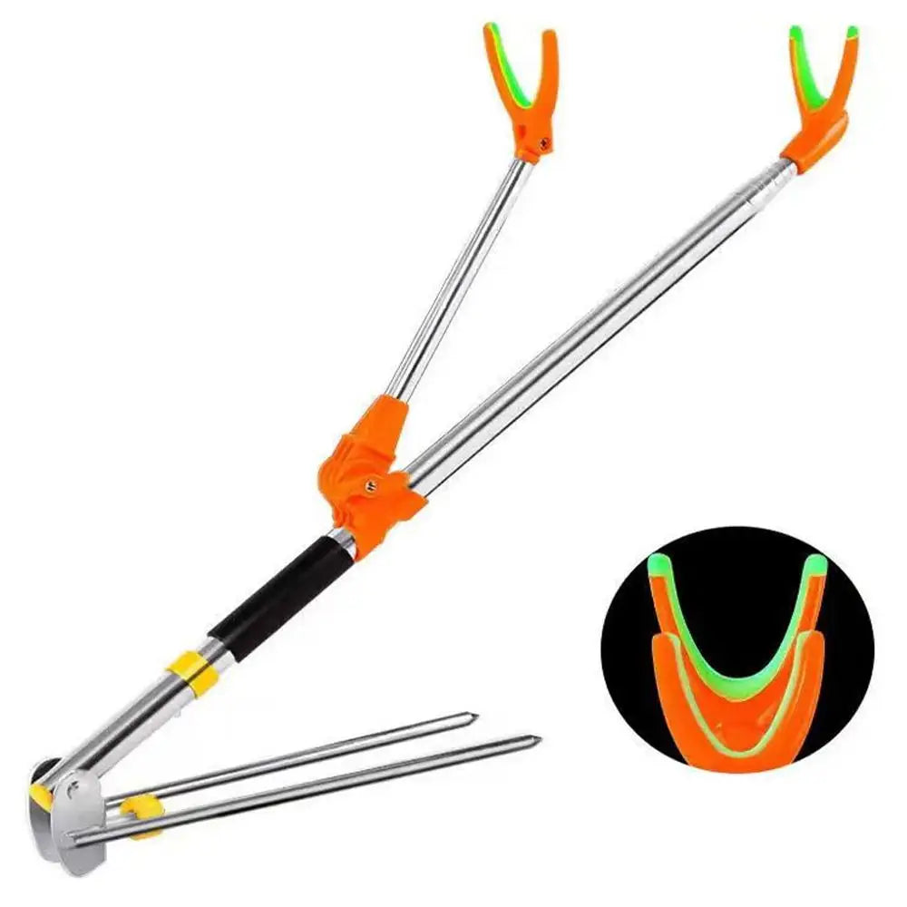Telescopic Fishing Rod Holder 1.5–2.4m Adjustable Steel Stand