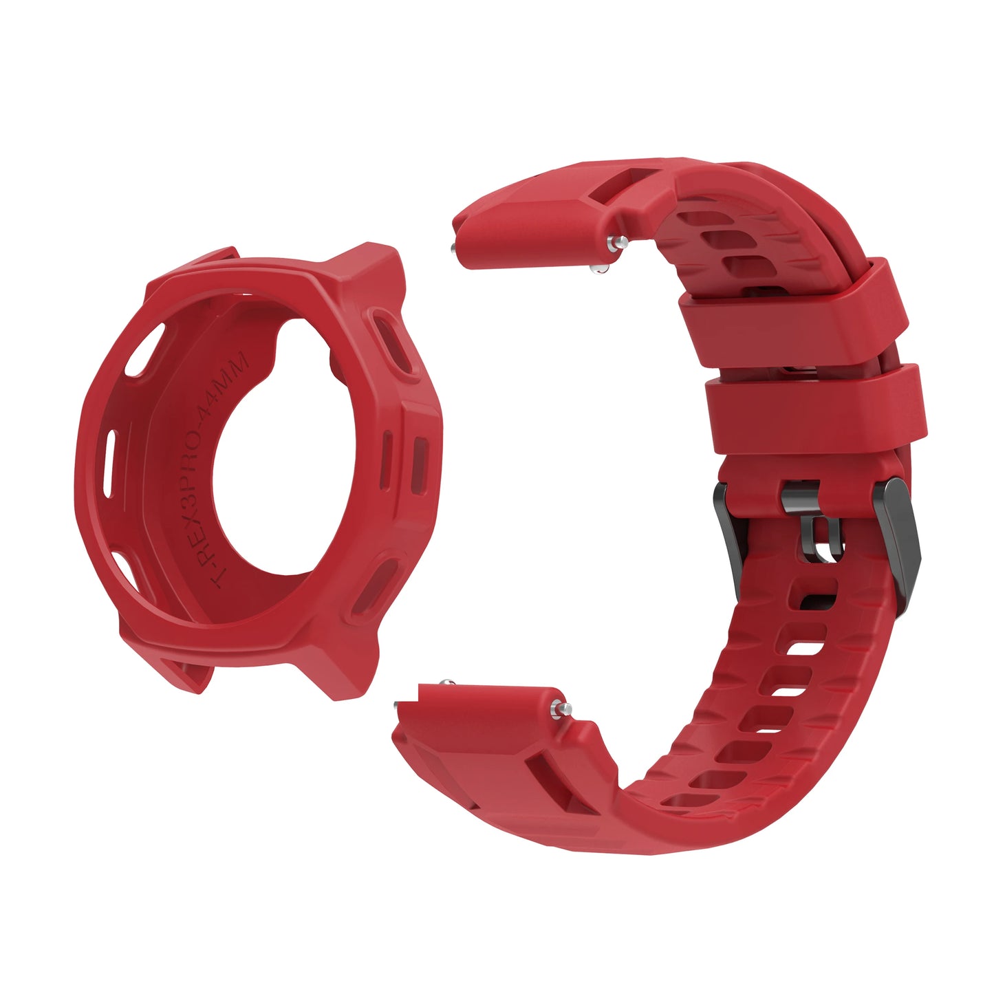 Amazfit T-Rex 3 Pro 44mm Silicone Band + Case Combo Peaceful Pleasures Health and Wellness Red