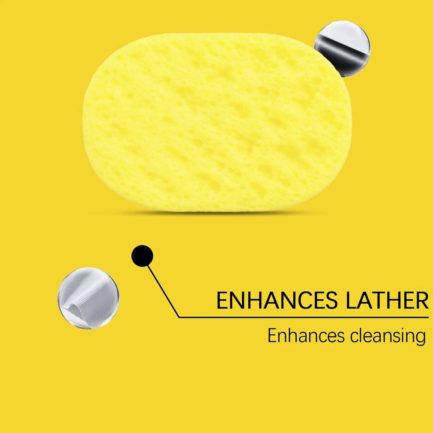 Reusable Exfoliating Bath Sponge – Soft Body Cleansing Tool