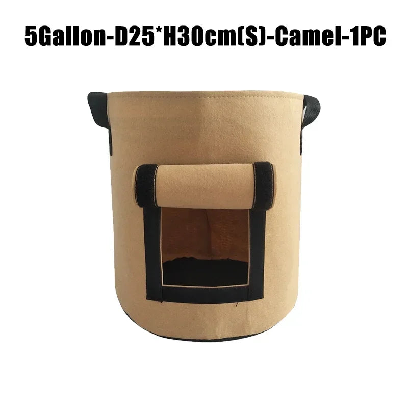 5 & 10 Gallon Fabric Plant Grow Bags | Potato & Vegetable Pots