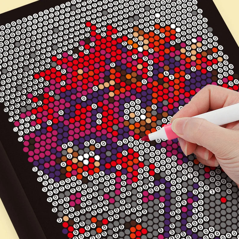 Stress Relief Pixel Art Coloring Book Adults Mystery Mosaic Number 32
