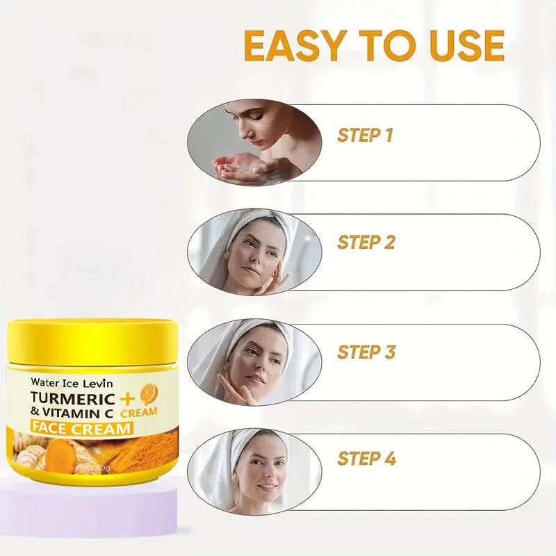Turmeric & Vitamin C Face Cream | Brightening Moisturizer