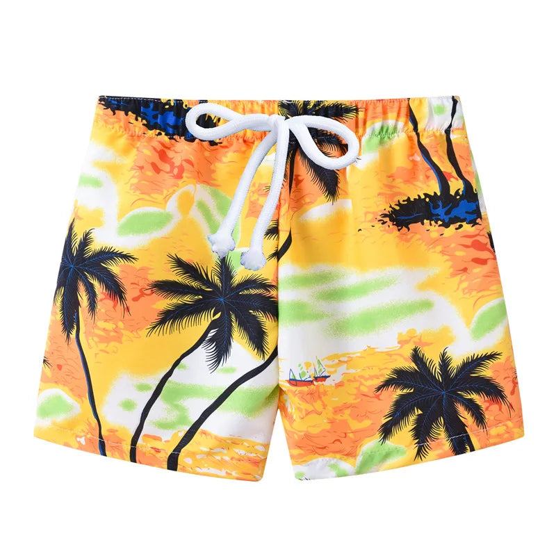 Boys Swim Trunks UPF 50+ Quick-Dry Beach Shorts Kids 3–13Y