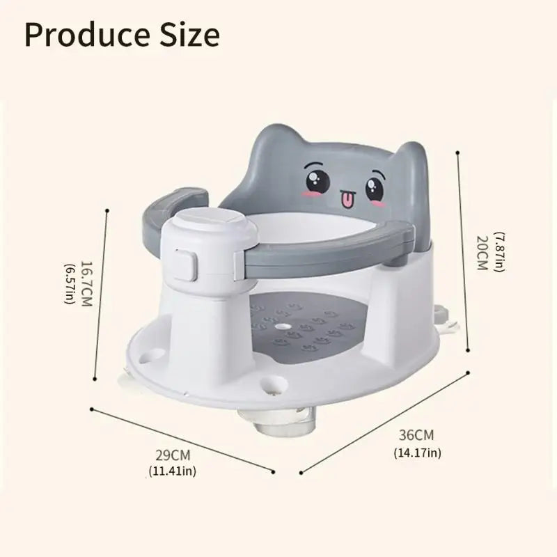 Infant Bath Seat with Suction Cups | Baby Sit-Up Bathtub Chair