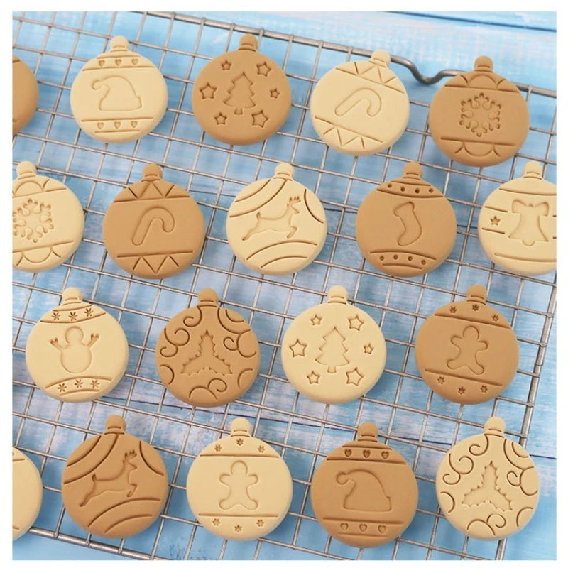 10-Piece Christmas Cookie Cutter Set – Fondant & Biscuit Molds