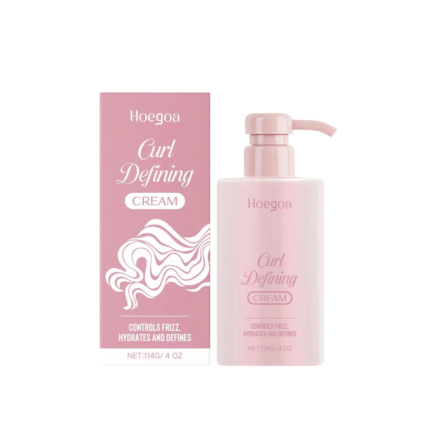 HOEGOA Curl Defining Cream – Frizz Control & Moisturizing